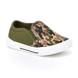 Simple Joys by Carter’s Kids Phil Jr Slip-on Canvas Shoe Sneaker, Green Camo, 5 US Unisex Toddler