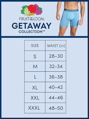 Fruit of the Loom Men’s Getaway Boxer Briefs, Lightweight Breathable Fabric, Quick Dry & Odor Control, Regular Leg-Gray